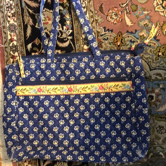 RETIRED Vera Bradley Work Tote Bag - Picture 1 of 8